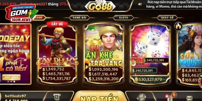 Giới thiệu cổng game Go88