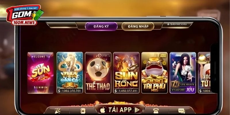 Kho game được ưa chuộng trên cổng game Sun Win